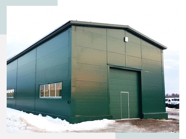 Двускатные ангары в Апшеронске