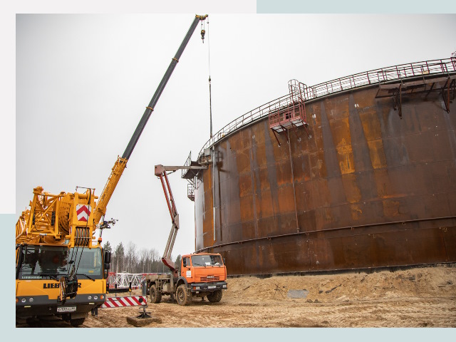 Монтаж резервуаров в Апшеронске от 615 руб. за м³