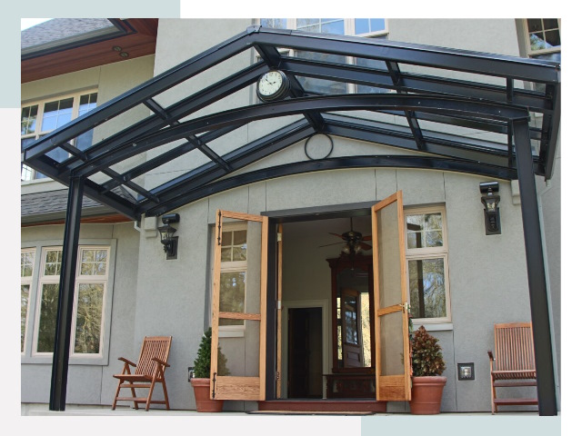 Козырьки металлические в Апшеронске