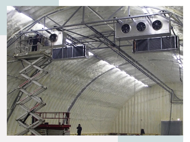 Оснащение ангаров в Апшеронске